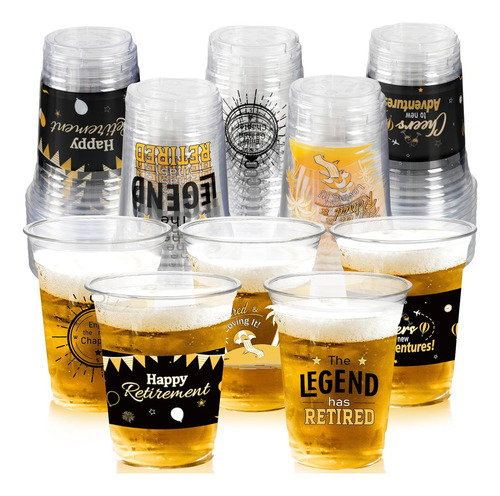 Vasos Desechables De Plástico Transparente 16 Oz Para Fiesta