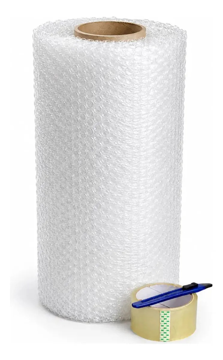 Bobina Plástico Bolha 40x20m - Super Resistente Branco