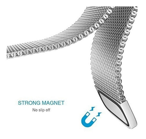 Imagen 5 de 5 de Malla Smart Watch Apple Milanese Magnetica