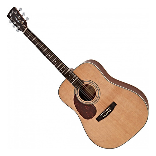 Cort Guitarra Folk Earth70 Para Zurdos Open Pore