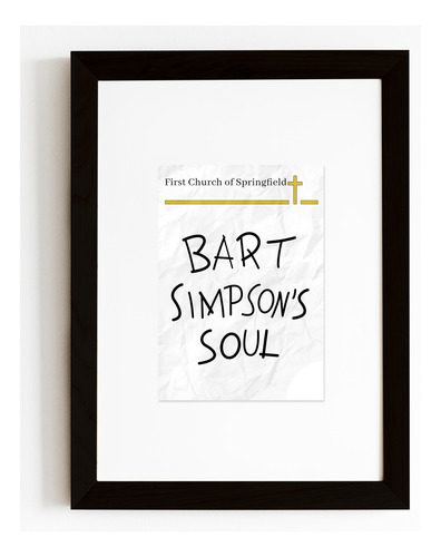 Cuadro Alma Bart Simpson Soul Simpsons - Madrid Deco Negro