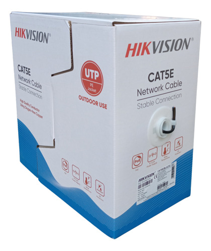 Cable Utp Cat5e 100% Cobre Exterior 305mts Ds-1ln5e0-uu/e