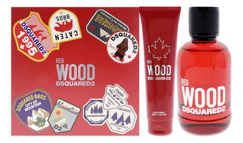 Set De Regalo Perfume Dsquared2 Red Wood Edt De 100 Ml Para