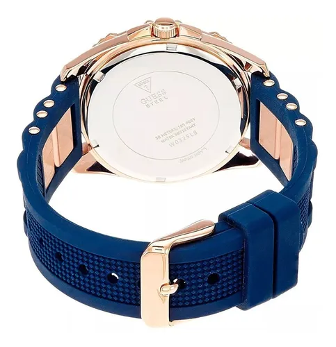Reloj Guess Silicona Dama W0325l8 Oro Rosa 100% Origonal