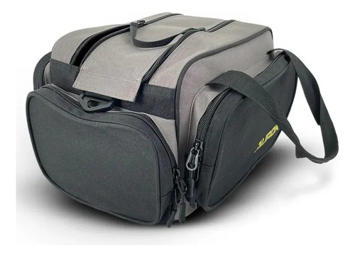 Bolsa Mala Tática Aurok 600d Poliéster: Versátil E Resistente Cor Preto E Cinza