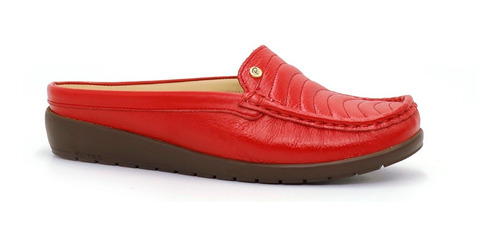 Zapato Sueco De Dama Ka22-tara Rojo