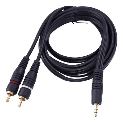 Cable de Audio Plug 3.5mm a 2 RCA Macho 1.8 Metros NETCOM
