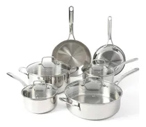 Comprar Martha Stewart C. Juego De Ollas Y Sartenes De Acero 18\u002F8 10