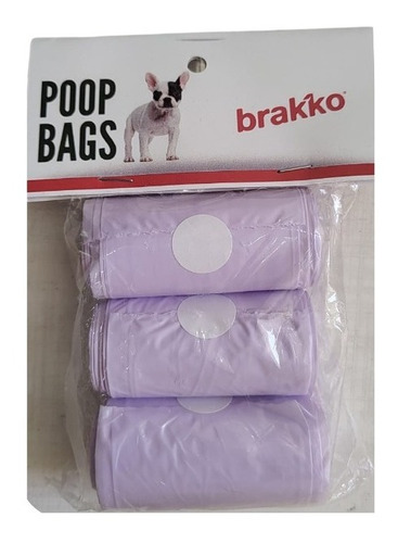 Imagen 1 de 8 de Bolsas Recolectoras Para Mascotas Brakko Poop Bags X 3