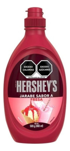 2 Pzas Jarabe Hershey's Sabor Fresa 589 G