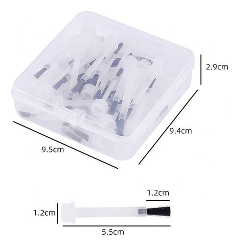 50 Pinceles Para Esmalte De Uñas En Polvo, 5,5 X 1,2 Cm