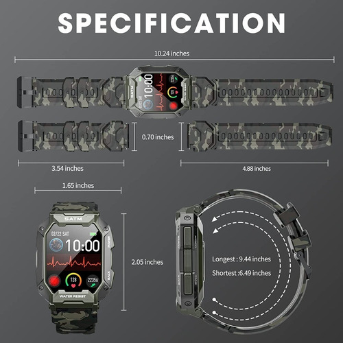 Reloj Inteligente C20 Con Frecuencia Cardíaca Original, 3 At