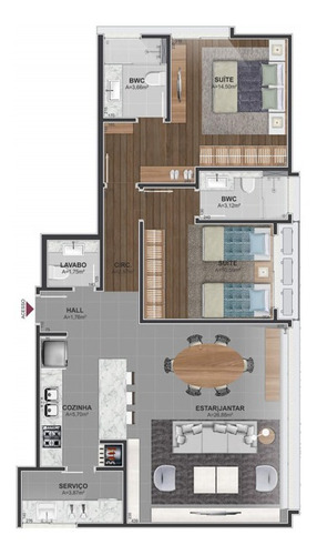 Imagem 13 de 22 de Apartamento À Venda No Bairro Centro - Florianópolis/sc - O-25241-41682