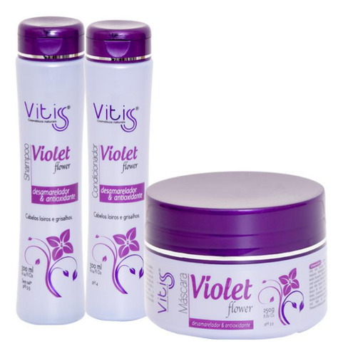 Linha Violet Flower - Desamarelador Para Canelos Loiros