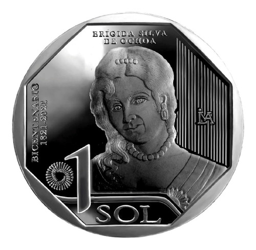 20 Monedas En Cono De Brígida Silva De Ochoa - Bicentenario