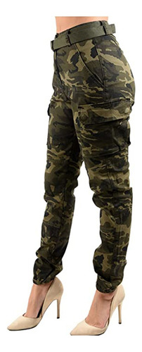 Pantalones Tipo Jogger De Camuflaje Tipo Jogger De Cintura A