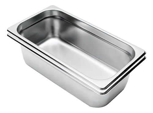 Inserto Acero Inoxidable 1/3 X 6.5 Cocina Bufet Nsf 2