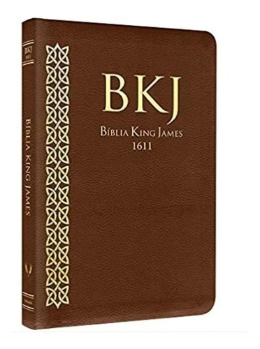 Biblia Slim King James Fiel 1611 Ultra Fina Capa Pu Marrom