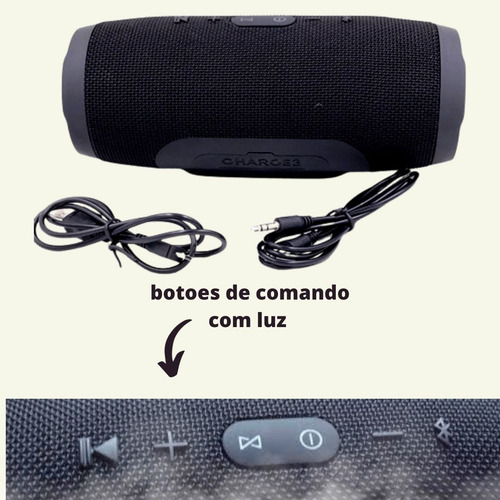 Imagem 7 de 8 de Caixa De Som Resistente Charge Via Bluetooth Aux Am/fm Usb