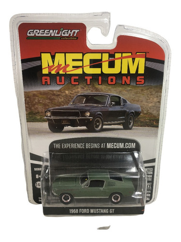 Greenlight 1/64 Mecum Auctions 1968 Ford Mustang Gt