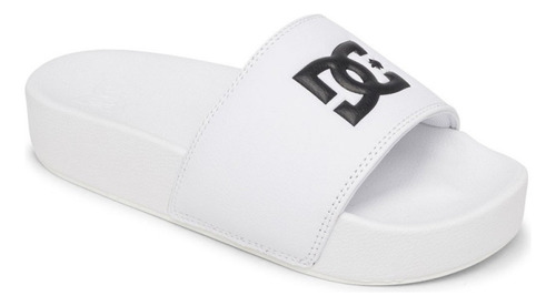 Sandalias Playa Dc Shoes Platform Blanco Mujer -whb