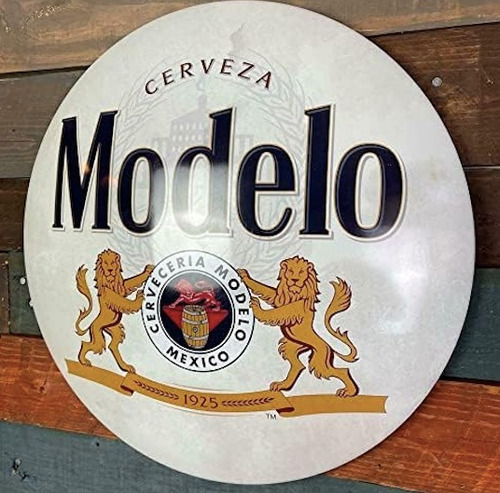 Letrero Anuncio Poster Metal Modelo Dome Pub Cueva Man Cave Redondo