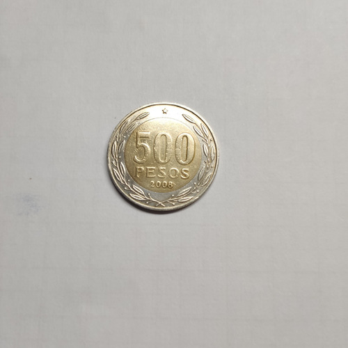 Moeda 500 Pesos Chile 2008 Cardenal Raul Silva Henriquez Mbc (Usado)