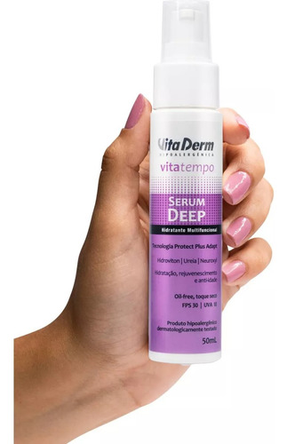 Vita Derm Vita Tempo Serum Deep Hidratante Fps 30 50ml Todo Tipo De Pele Dia/noite