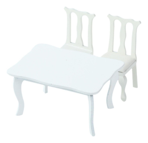 1:12 Mesa De Muñecas Y Silla Juego De Artesanías De Hobby