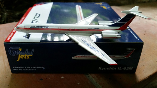 Avion Ilyushin Il-62m De Cubana Cu-t1225 En La Escala 1:400