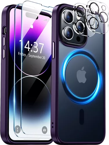 Funda Case De Uso Rudo Para iPhone Transparente Antigolpes Color Azul iPhone  13 (6.1)