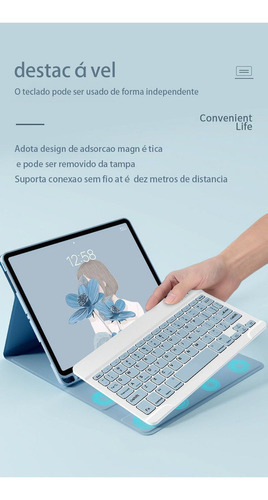 Bn Funda Para Ratón Tab A8 Y Teclado Bluetooth Recargable