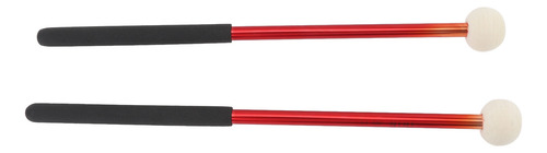 Timpani Stick, 2 Peças, Malho, Lã Macia, Cabeça De Feltro, A