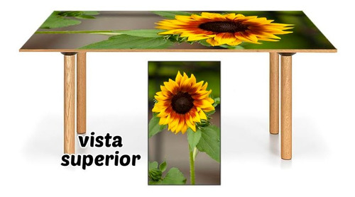 Vinilo Para Heladera Girasol Flor Cultivo Campo M1