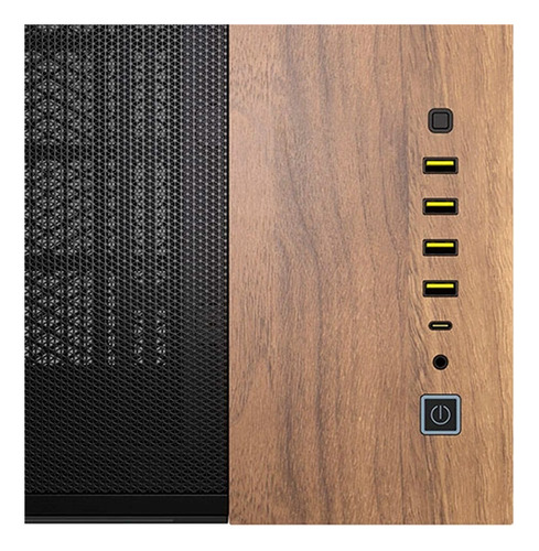 Chasis Corsair Atx 6500x Mid Tower Negro Madera