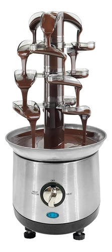 Fuente Para Chocolate Ottapic, Acero Inoxidable, 4 Pisos