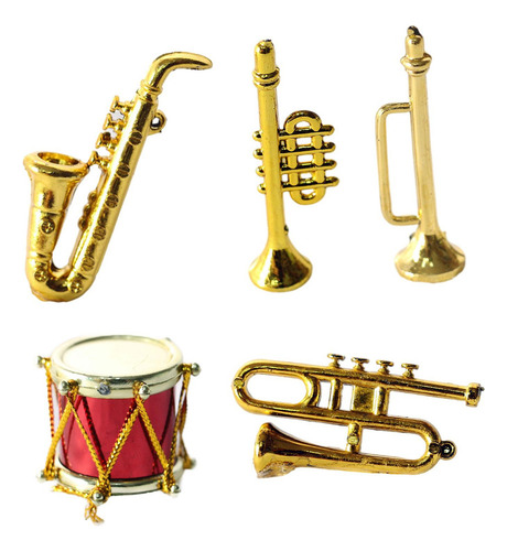 Instrumento Musical Casa Muñecas, Trompeta En