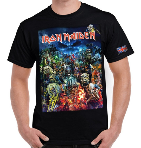 Playera Camiseta Iron Maiden Eddie Rock Metal Unisex+ Regalo