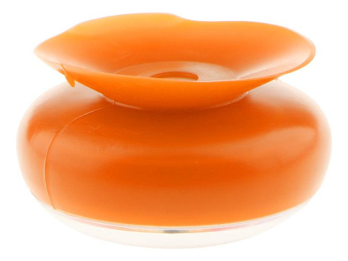 Mini Reloj De Ventosa De Silicona A Prueba De Agua Naranja