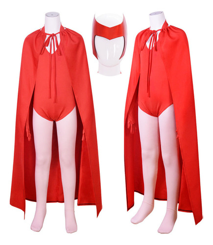 Set De Vestido Rojo For Mujer Wanda Phantasmagoria Marvel