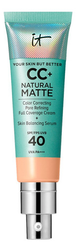 It Cosmetics Cc+ Natural Matte Cream Base De Maquillaje 32ml Light/medium