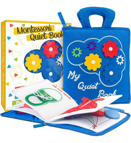 Libro Tranquilo De Democa Montessori Toys Para 1 2 Años De E