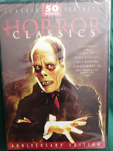 Dvds Colección 50 Películas Clásicas De Horror. Dvd Region 1