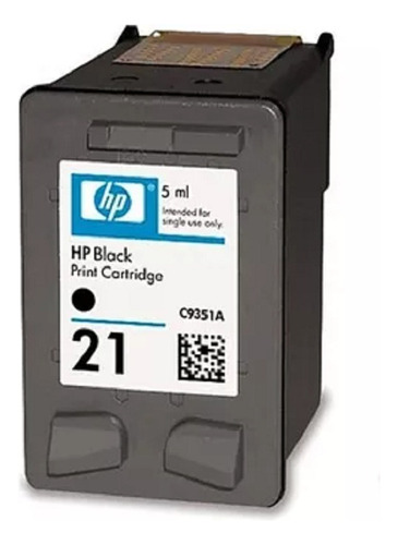 Cartucho Compatible Hp 21 Negro