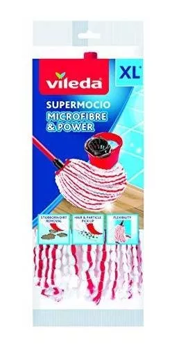 Vileda SuperMocio Microfibre & Power Mop Refill