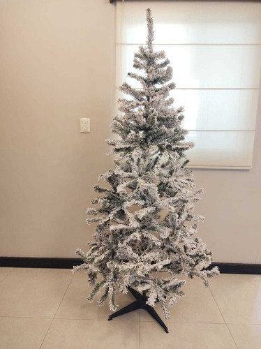 Árbol Navideño Artificial 1.9 M Nevado Color Verde