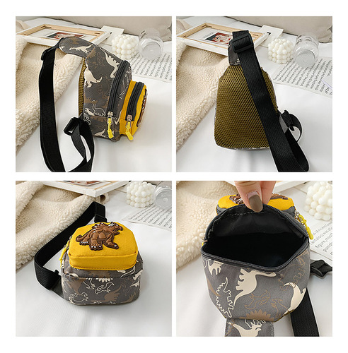 S - Bolso Bandolera De Dinosaurio Con Cintura Infantil A La
