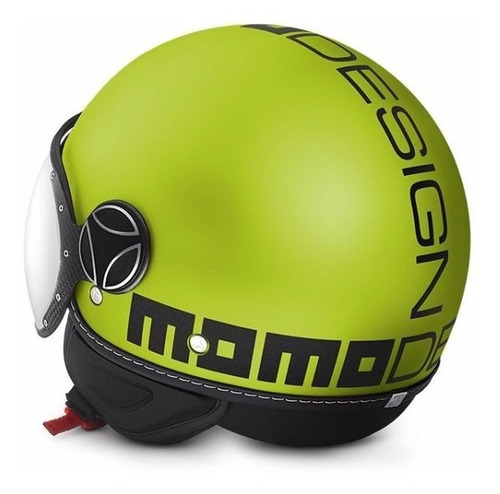 Casco Abierto Momo Fighter Classic Fluo Amarillo/negro