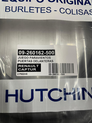 Juego Burletes Originales Puertas Delanteras Renault Captur