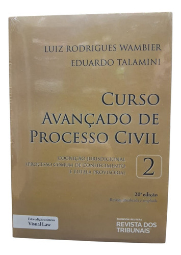 Curso Avançado De Processo Civil Volume 2 Cognição Jurisdicional 20o Edição - Luiz Rodrigues Wambier, Eduardo Talamini
